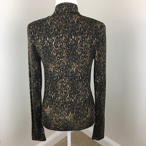 Free People Wild Thing Leopard Print Top H - Picture 5 of 8